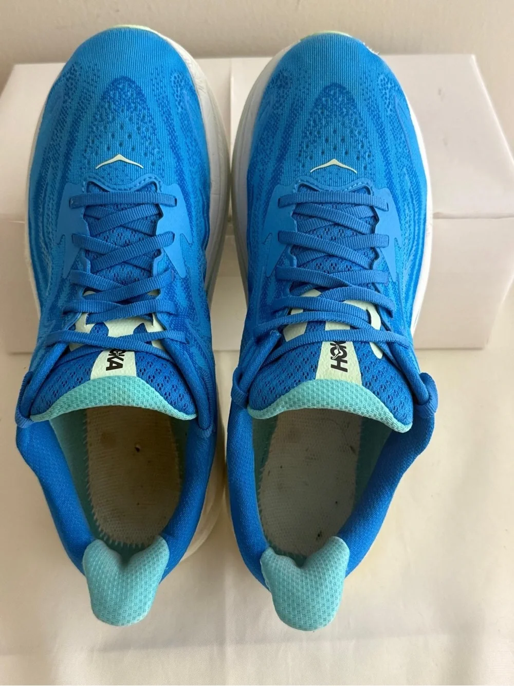 HOKA Clifton 10 Wide Skyward Blue - Men’s 11 2E Athletic NO INSOLES